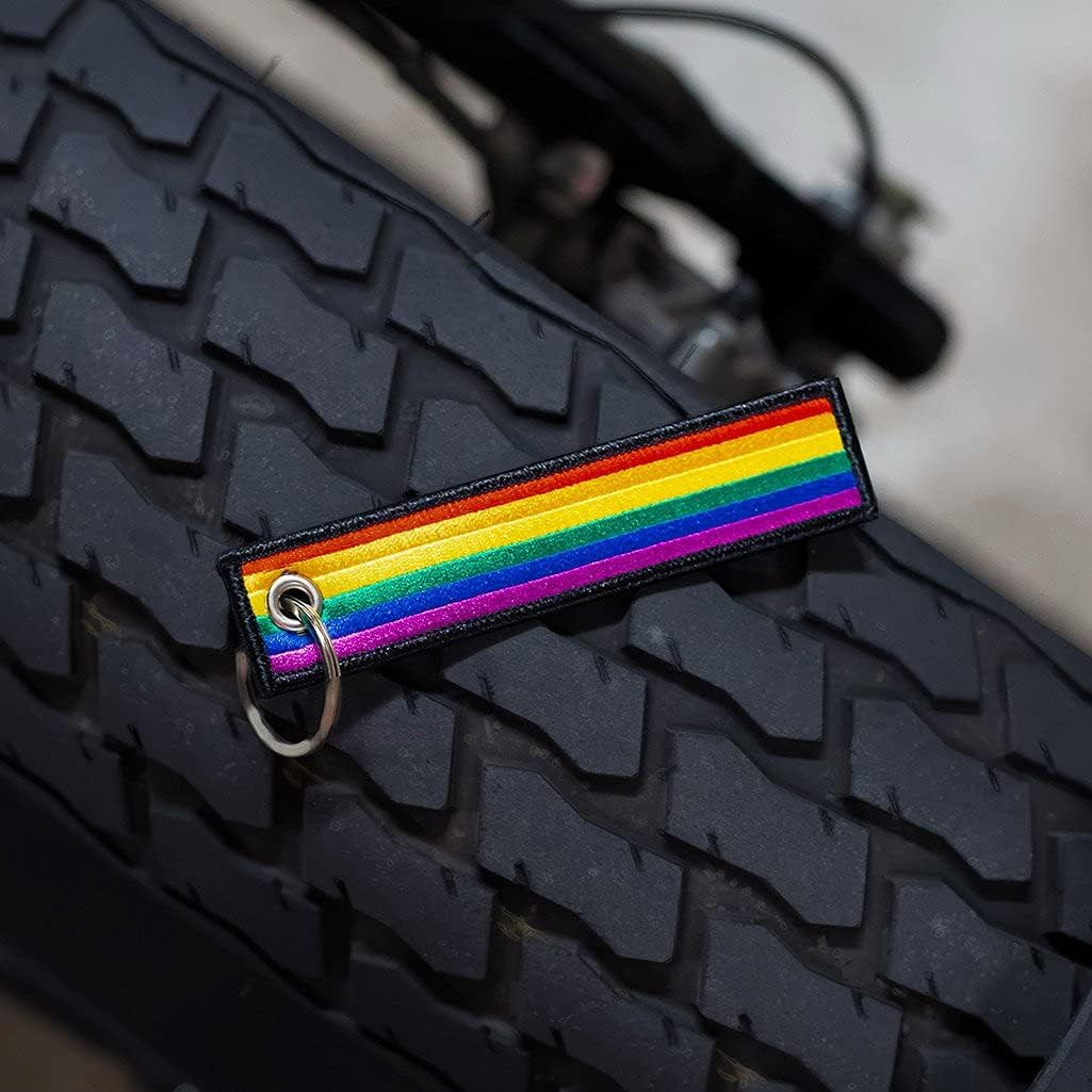 Pride Flag Keychain LGBTQ Accessories, Key Fob, Accessory for Keys, Bag, Motorcycles, Scooters, Cars and Pride Gifts