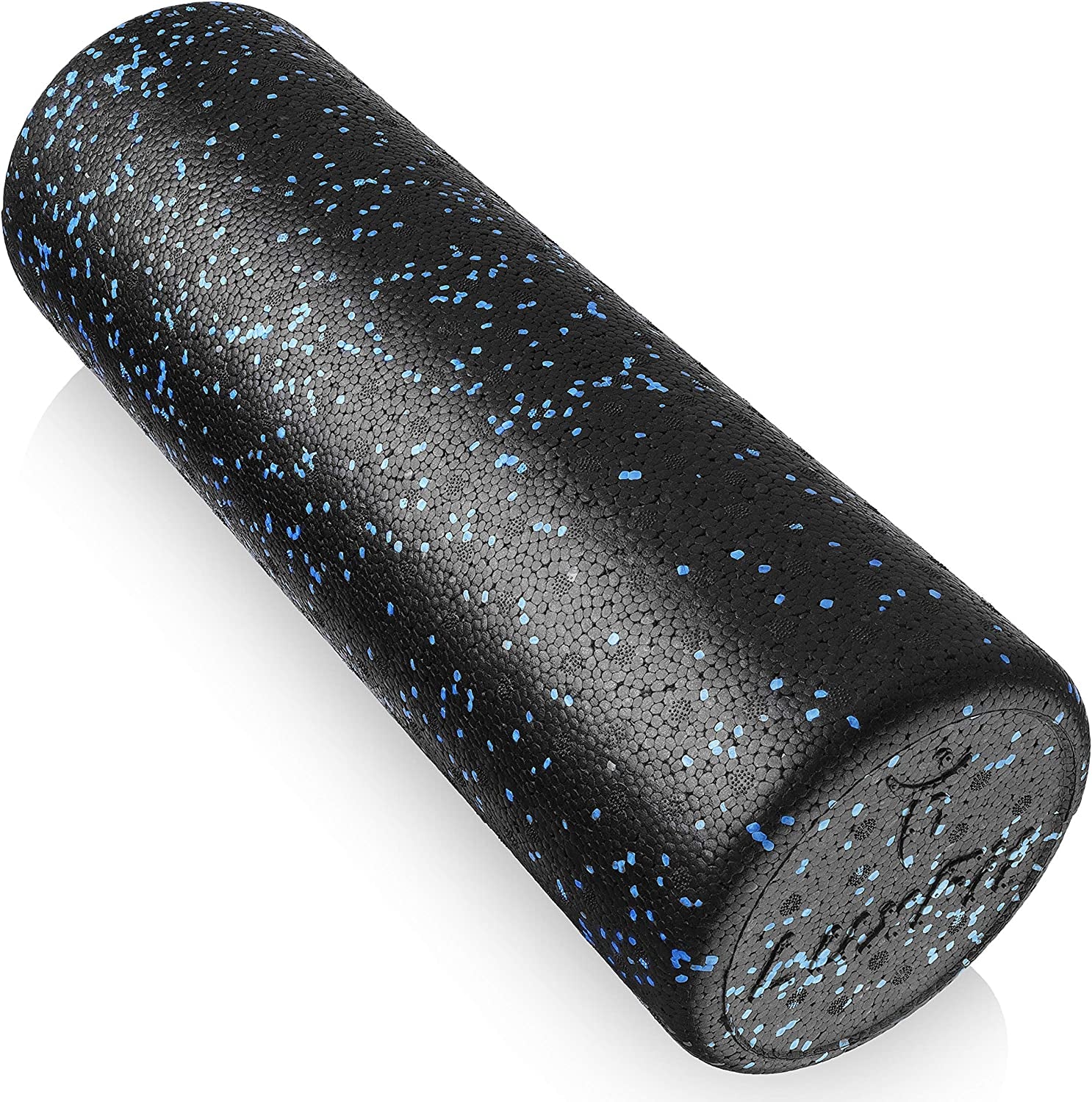 Speckled Foam Rollers 3 Year Warranty High Density for Physical Therapy Exercise Deep Tissue Muscle Massage. Back Leg and Body Roller (Blue, 12 Inch)