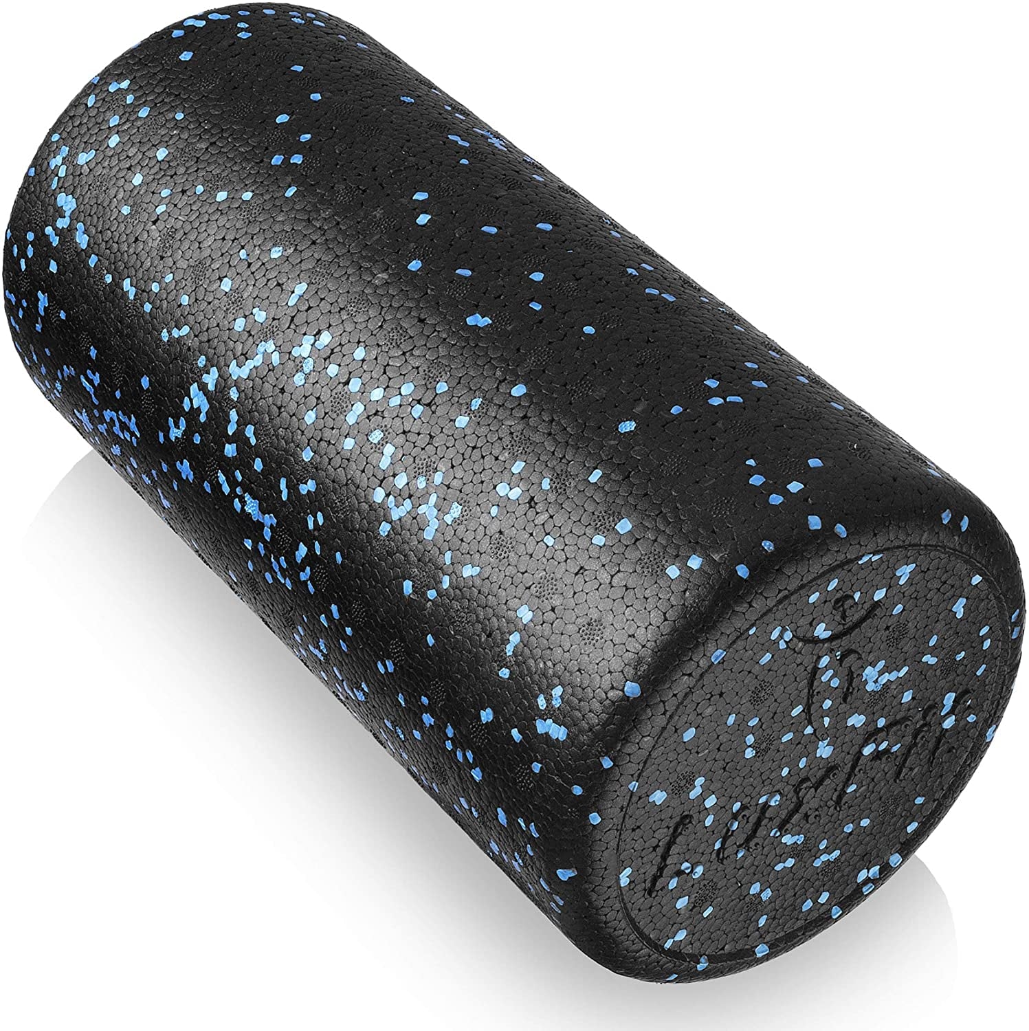 Speckled Foam Rollers 3 Year Warranty High Density for Physical Therapy Exercise Deep Tissue Muscle Massage. Back Leg and Body Roller (Blue, 12 Inch)