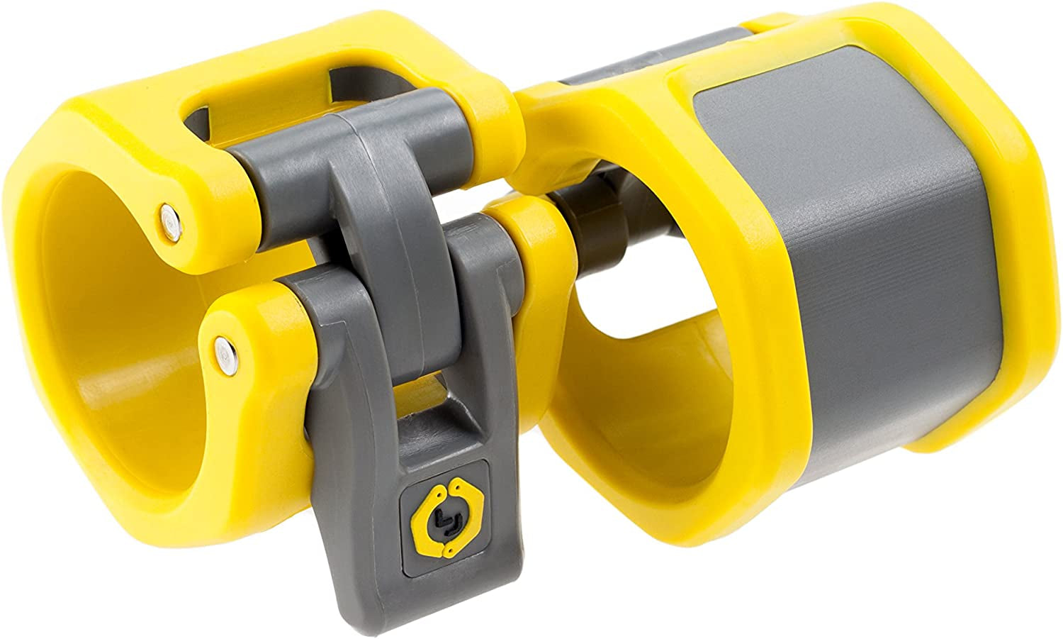 Lock-Jaw HEX 50Mm / 2" Olympic Barbell Collar - Quick Release Barbell Clamp (Yellow)